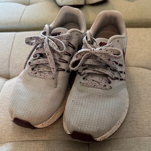 Nike Gray and Burgundy Sneakers
